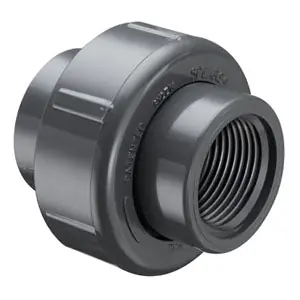 Spears 858-003 3/8 PVC Union FPTXFPT FKM