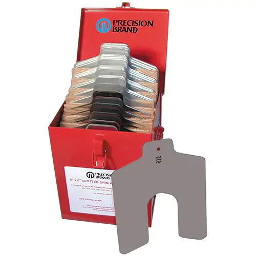 Precision Brand 42410 Slotted Shim - Pack, 1-1/4 in Slot Size, 20 Per Pack
