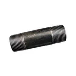 Ward 0102000 Black Nipple, Welded Steel Pipe, 1/4 x Close