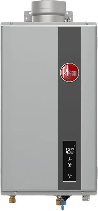 RHEEM RTG-84DVLN-3 RTG Tankless Gas Water Heater Mid-Efficiency Indoor Direct Vent 8.4 Max GPM 82% EF 5860