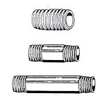 Genova Pipe P-1-9 1 X 9 PVC Sch 80 Nipple