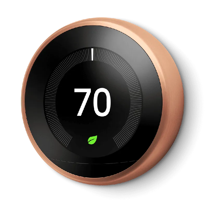 Nest T3021US Learning Thermostat 3rd Generation Copper