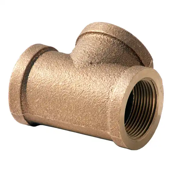 Merit Brass NL106-404012 Pipe Tee 2-1/2 x 2-1/2 x 3/4 in