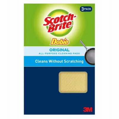 True Value 723-2F Scotch-Brite Dobie Cleaning Pads, 3-Pk.