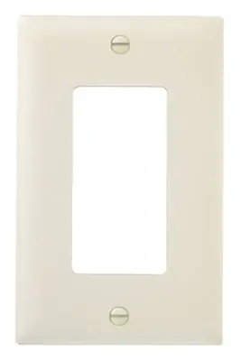 True Value TP26LACC100 Wall Plate, Decorator Opening, Almond Nylon