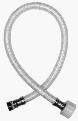 True Value 7238-20-38-2 Toilet Connector, Reinforced Poly Vinyl, 3/8 Compression x 7/8 Ballcock x 20-In.