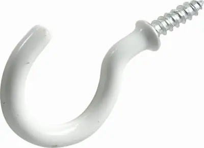 True Value TV244500 3PK 1-1/4 WHT Cup Hook