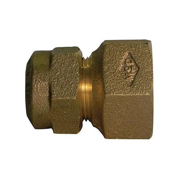 AY McDonald 74755Q-1 Adapter Lead Free Brass Power 1 Inch Q CTS x Female Flare Thread