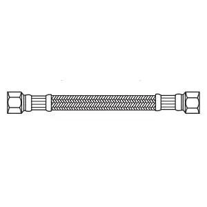 Kissler 88-3910 Flexible Braided Connector 3/8 in Compression 12 in L
