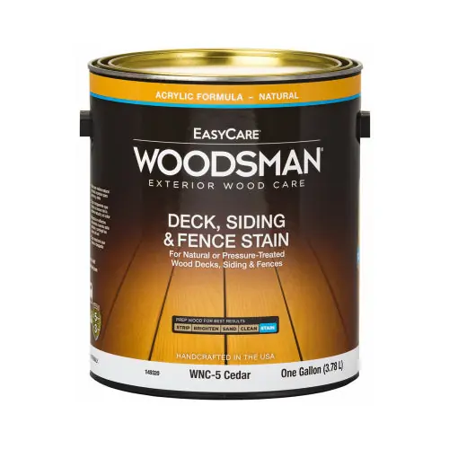 True Value WNC5-GL Woodsman Acrylic Deck, Siding & Fence Stain, Natural Cedar, 1-Gal.