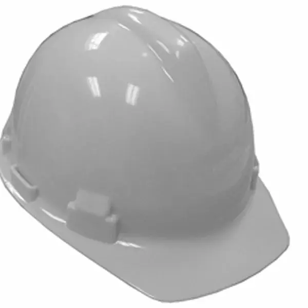 Jones Stephens H40002 White Safety Hat W/ Ratchet Suspension