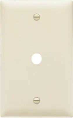 TRUE VALUE TP11LACC15 Wall Plate, Telephone Hole, Almond Nylon