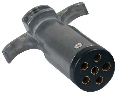 True Value UE600004 6WY RND TRAIL CONNECTOR 12V DC