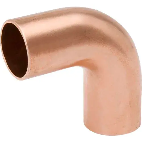 Mueller W 02621 3/8 In. Wrot Copper 90 Degree Long Radius Elbow - Street X Street