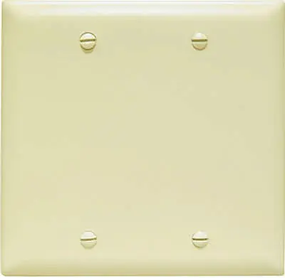 TRUE VALUE TP23ICC12 Pass & Seymour - Legrand Ivory Blank Nylon Wall Plate