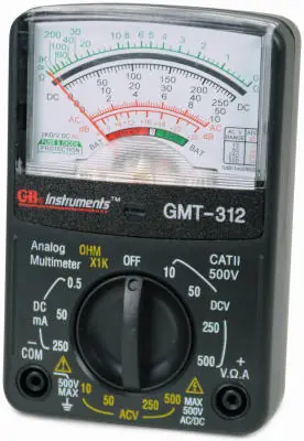 TRUE VALUE GMT-312 12-Range Pocket Sized Analog Multimeter/Tester