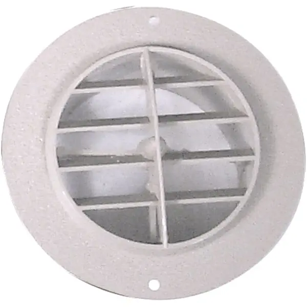 D&W 3840WH Rotaire White Plastic Round Heat Outlet Vent with Screen 4 in