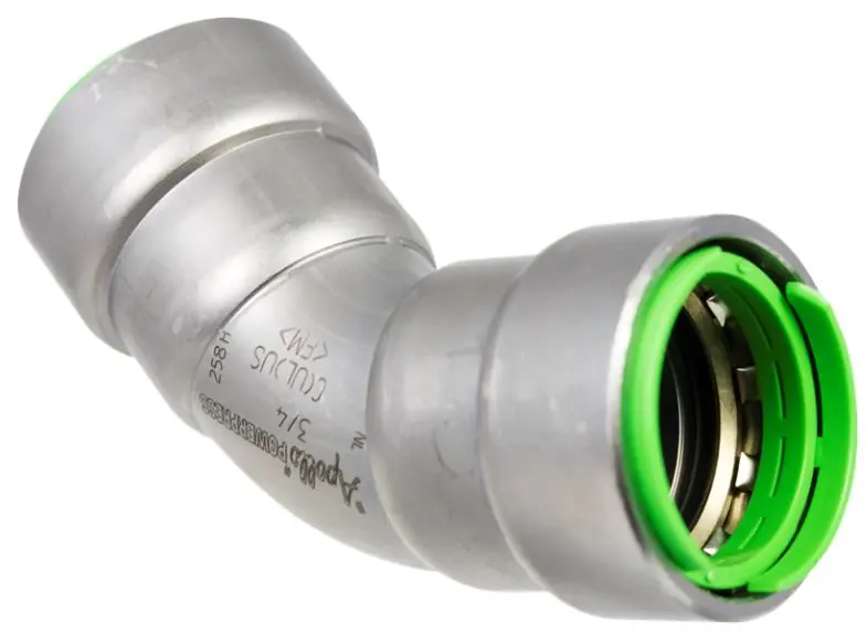 Apollo Valve PWR7480253 Apollo PowerPress Non-Gas 3/4 in 45 Bend