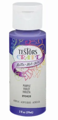 True Value 292425A 2OZ PURP MATTEACR PAINT EA