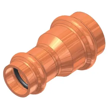 Elkhart 10075900 ApolloPress 801R Copper Small Diameter Reducing Coupling 3/4 x 1/2 in