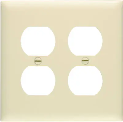 True Value TP82ICC30 Pass & Seymour Legrand Ivory 2-Duplex Outlet Openings