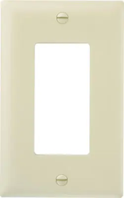 True Value TP26ICP10 Wall Plate, Decorator Opening, Ivory Nylon, 10-Pk.